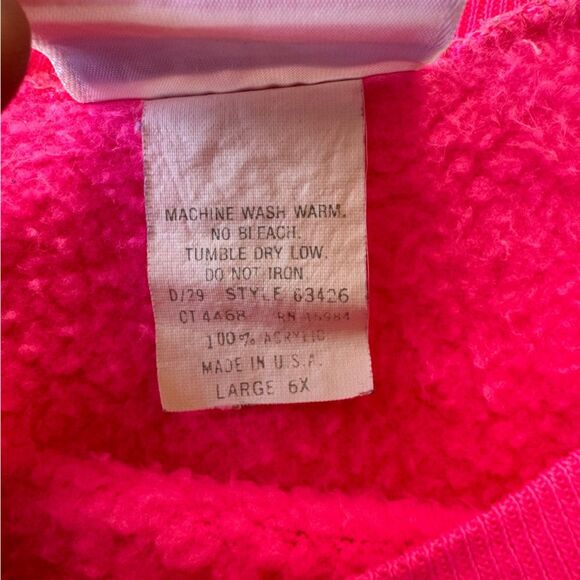 Barbie Rare Vintage 1990 Made in USA Kids Shirt Pink Ruffles 3D Flower Girl 6X - Picture 8 of 15
